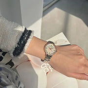 Emporio Armani Cleo Mother of Pearl Dial Two Tone Steel Strap Watch For Women - AR11499