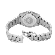 Emporio Armani Federica Three-Hand Date Blue Dial Silver Steel Strap Watch For Women - AR11593