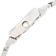 Emporio Armani Gianni T Bar Quartz Silver Dial Silver Steel Strap Watch For Women - AR1935