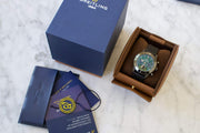Breitling Superocean Heritage B01 Chronograph 44 Green Dial Black Mesh Bracelet Watch for Men - MB01621A1L1S1