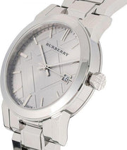 Burberry The City Silver Dial Silver Steel Strap Watch for Women - BU9035