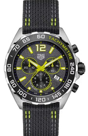 Tag Heuer Formula 1 Chronograph Grey Dial Black Nylon Strap Watch for Men - CAZ101AG.FC8304