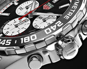 Tag Heuer Formula 1 Chronograph Black Dial Silver Steel Strap Watch for Men - CAZ101E.BA0842
