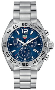 Tag Heuer Formula 1 Chronograph Blue Dial Silver Steel Strap Watch for Men - CAZ101K.BA0842