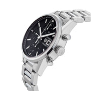 Tag Heuer Carrera Automatic Chronograph Black Dial Silver Steel Strap Watch for Men - CBK2110.BA0715