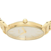 Coach Perry White Dial Gold Steel Strap Watch for Women - 14503345