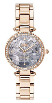 Coach Park Crystal Dial Rose Gold Steel Strap Watch for Women  - 14503226