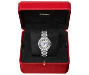 Cartier Ballon Bleu De Cartier Silver Dial Silver Steel Strap Watch for Women - WSBB0044