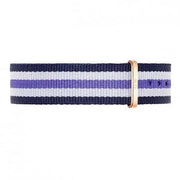Daniel Wellington Classic Trinity White Dial Three Tone Nylon Strap Watch For Women - 0509DW