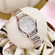 Tissot T Wave Mother of Pearl Dial Two Tone Steel Strap Watch for Women - T023.210.22.117.00