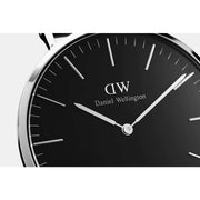 Daniel Wellington Classic York Black Dial Brown Leather Strap Watch For Men - DW00100134