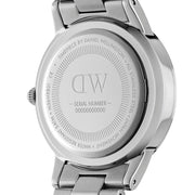 Daniel Wellington Iconic White Dial Silver Steel Strap Watch For Men - DW00100341