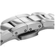 Daniel Wellington Iconic White Dial Silver Steel Strap Watch For Men - DW00100341
