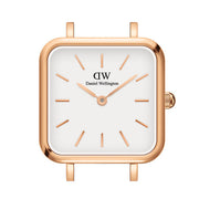 Daniel Wellington Quadro Studio White Dial Rose Gold Mesh Strap Watch For Women - DW00100517