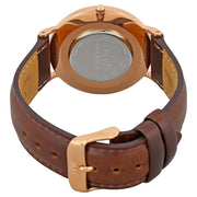 Daniel Wellington Classic Bristol Black Dial Brown Leather Strap Watch for Men - DW00100137