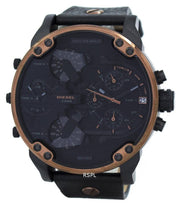 Diesel Mr Daddy 2.0 Chronograph Black Dial Black Steel Strap Watch For Men - DZ7400