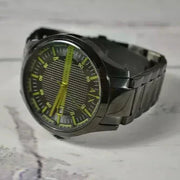 Armani Exchange Hampton Black Dial Black Steel Strap Watch For Men - AX2407