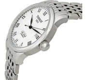 Tissot T Classic Le Locle Automatic White Dial Silver Steel Strap Watch For Men - T41.1.483.33
