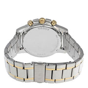 Fossil Dean Chronograph White Dial Silver Steel Strap Watch for Men - FS4795