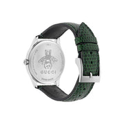 Gucci G-Timeless Green Mother of Pearl Dial Green Leather Strap Watch For Women - YA126585