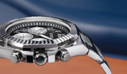 Guess Equity Analog Black Dial Silver Steel Strap Watch For Men - GW0703G1
