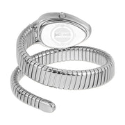 Just Cavalli Serpente Metallica Silver Dial Silver Steel Strap Watch for Women - JC1L208M0015