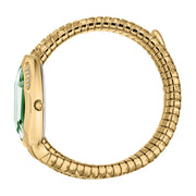 Just Cavalli Taglio Green Dial Gold Steel Strap Watch for Women - JC1L226M0035