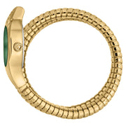 Just Cavalli Ravenna Green Dial Gold Steel Strap Watch for Women - JC1L271M0035