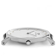 Daniel Wellington Classy Winchester White Dial Two Tone NATO Strap Watch For Women - DW00100081