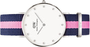 Daniel Wellington Classy Winchester White Dial Two Tone NATO Strap Watch For Women - DW00100081