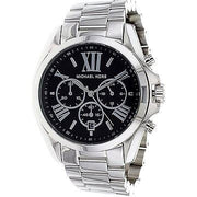 Michael Kors Bradshaw Black Dial Silver Steel Strap Watch for Men - MK5705