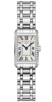Longines Dolcevita Diamonds Silver Dial Silver Steel Strap Watch for Women - L5.258.0.71.6