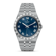 Tudor Royal Automatic Blue Dial Silver Steel Strap Watch for Men - M28600-0005