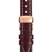 Mido Baroncelli III Automatic Silver Dial Brown Leather Strap Watch For Women - M7600.2.21.8