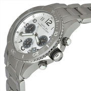 Marc Jacobs Marc Chronograph Silver Dial Silver Steel Strap Watch for Men - MBM3155