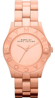 Marc Jacobs Blade Rose Gold Dial Rose Gold Steel Strap Watch for Women - MBM3127
