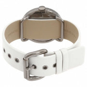 Marc Jacobs Blade White Dial White Leather Strap Watch for Women - MBM1223
