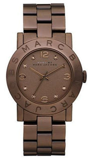 Marc Jacobs Amy Brown Dial Brown Steel Strap Watch for Women - MBM3119