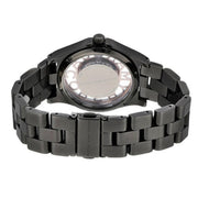 Marc Jacobs Henry Skeleton Black Dial Black Steel Strap Watch for Women - MBM3254