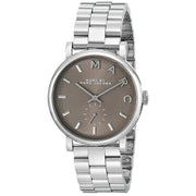 Marc Jacobs Baker Brown Dial Silver Steel Strap Watch For Women - MBM3329