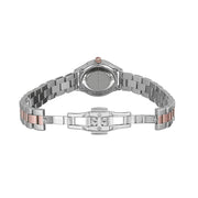 Marc Jacobs Tether Transparent White Dial Two Tone Steel Strap Watch for Women - MBM3418
