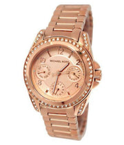Michael Kors Blair Rose Gold Dial Rose Gold Steel Strap Watch for Women - MK5613