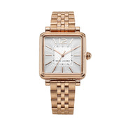 Marc Jacobs Vic Silver Dial Rose Gold Steel Strap Watch for Women - MJ3514