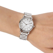 Marc Jacobs Roxy White Dial Silver Steel Strap Watch for Women - MJ3521