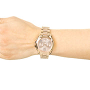 Michael Kors Bradshaw Chronograph Rose Gold Dial Rose Gold Steel Strap Watch for Women - MK5799
