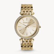 Michael Kors Darci Silver Dial Gold Stainless Steel Strap Watch for Women - MK3191