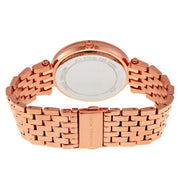 Michael Kors Darci Purple Dial Rose Gold Steel Strap Watch for Women - MK3400