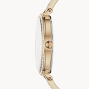 Michael Kors Jaryn Quartz Gold Dial Gold Steel Strap Watch For Women - MK3784