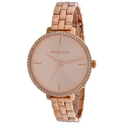Michael Kors Charley Three-Hand Analog Rose Gold Dial Rose Gold Steel Strap Watch for Women - MK4400
