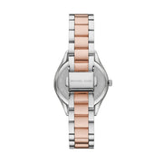 Michael Kors Lauryn Three-Hand Blue Dial Two Tone Steel Strap Watch for Women - MK4738